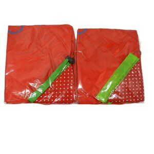 Reusable Shopping Bags Set of 2  Red